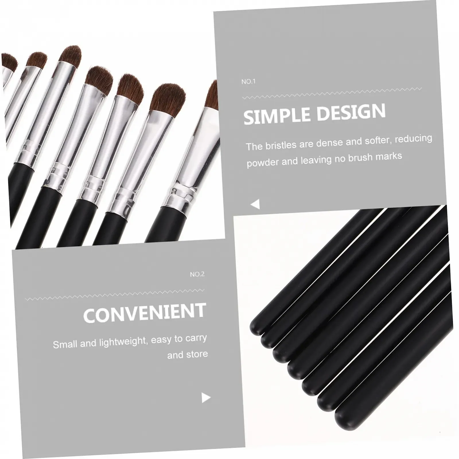 Пензлі Magiclulu для макіяжу очей, 14 шт, набір, фото №4