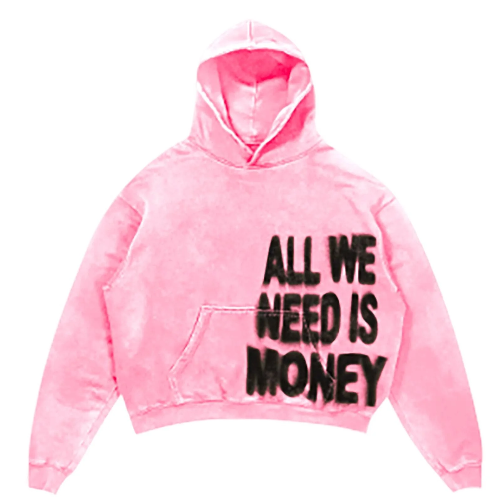 Худи Мешковатый спортивный худи с карманами для девочки Детская теплая куртка-худи Мешковатый спортивный худи с карманами для девочки Теплый свитшот с капюшоном, фото №1