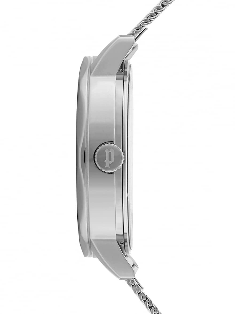 Женские аналоговые кварцевые часы Police PL16074MS.04MM серебристые с браслетом из нержавеющей стали, фото №4
