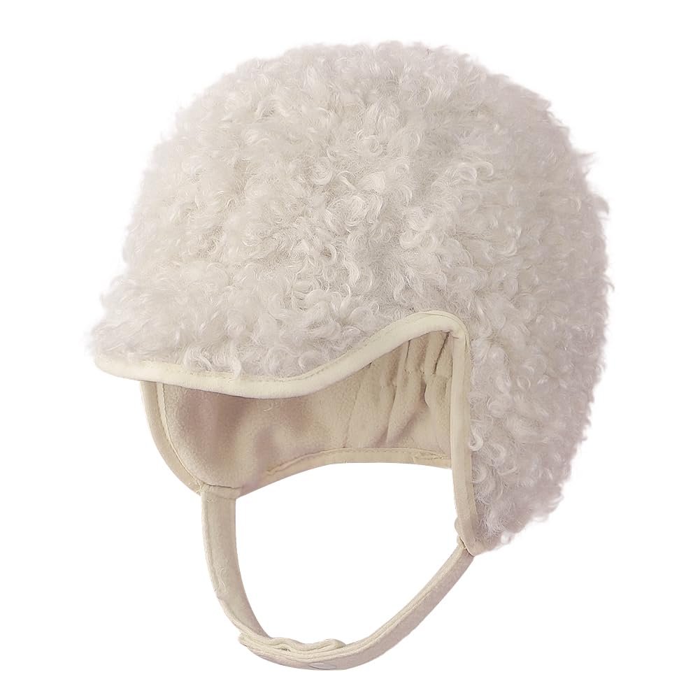 Зимова шапка-вушанка для дівчаток, штучна вовна, вітрозахисна, фото №2