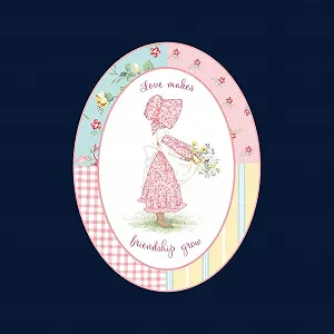 Дитяча куртка-бомбер All+Every Holly Hobbie Love Makes A Friendship Grow synthetic.ua - Фото 1