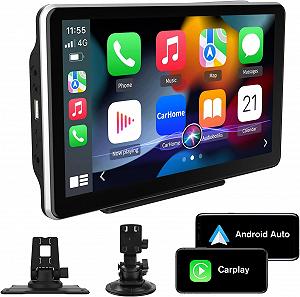 Автомагнітола AWESAFE / 9" / Сенсорна / Apple CarPlay / Android Auto / Bluetooth / USB / AUX / SD slot - Фото 1
