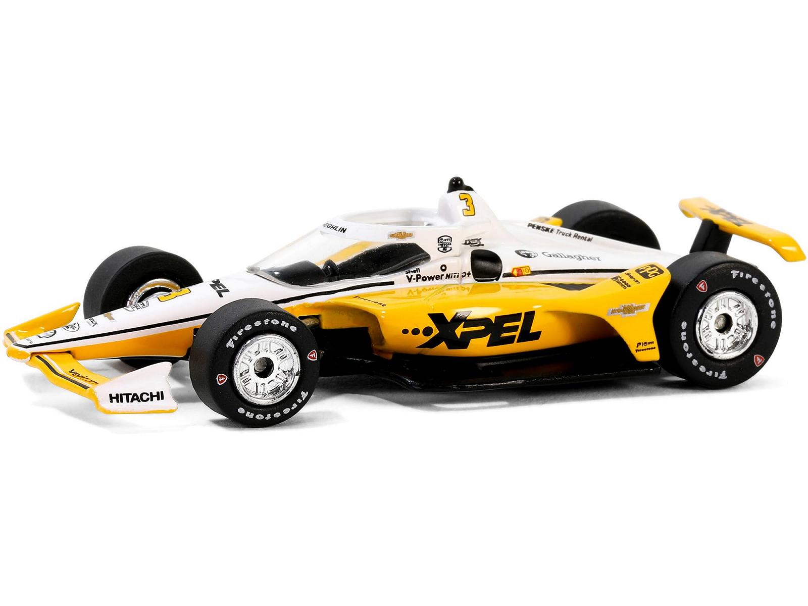 Автомобіль Dallara IndyCar #3 Scott McLaughlin XPEL Team Penske NTT IndyCar Series (2024) 1/64 Diecast Model від Greenlight 11597, фото №1