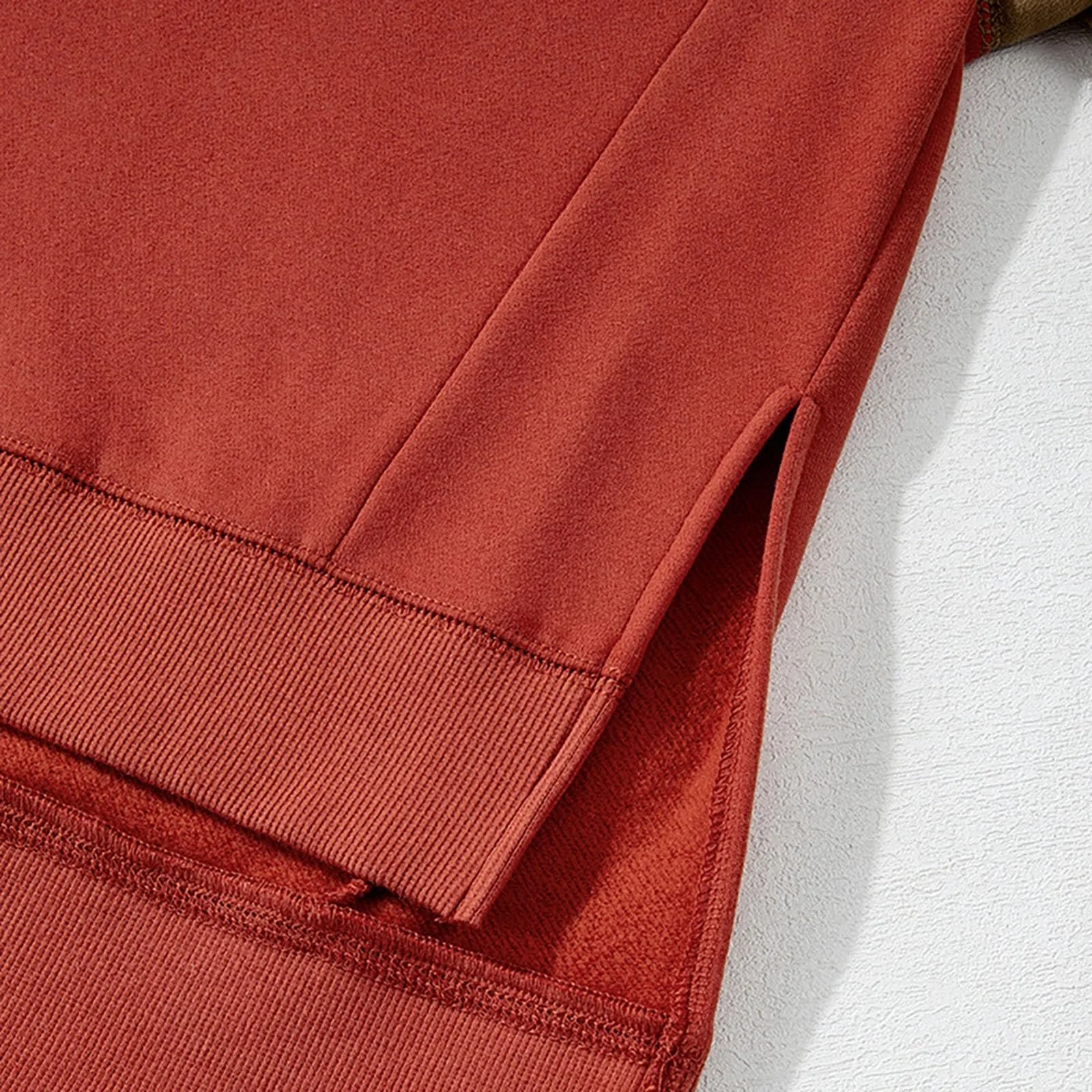 Рождественский свитшот Женский Теплый Удобный Зимний Свободный Ленивый Круглый вырез Худи Цветная мозаика, фото №5