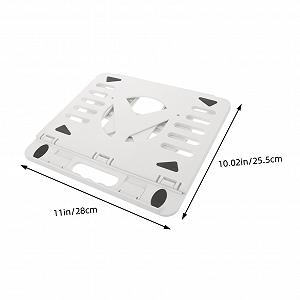 Регулируемая складная подставка для ноутбука с функцией охлаждения, нескользящий стабильный держатель для ноутбука и планшета, экономия места для офиса, путешествий, дома, улучшенное рассеивание тепла synthetic.ua - Фото 1