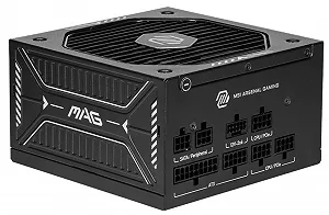 Модульный блок питания MSI MAG A750GLS PCIE5 / 750W / ATX 3.1 / PCIe 5.1 / 80 PLUS Gold / Черный цена на synthetic.ua - Фото 1 Модульный блок питания MSI MAG A750GLS PCIE5 / 750W / ATX 3.1 / PCIe 5.1 / 80 PLUS Gold / Черный synthetic.ua - Фото 1
