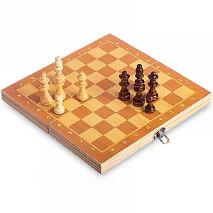 Шахматы настольная игра деревянные на магнитах SP-Sport W6702 29см x - Фото 1