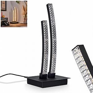 Настільна лампа HOFSTEIN Rowan LED 8 Вт 900 лм 3000 К Чорний/Прозорий - Фото 1