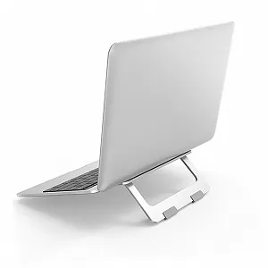 Подставка для ноутбука Tofficu складная из алюминиевого сплава, вентилируемая для эффективного охлаждения, портативная для дома и офиса - Фото 1