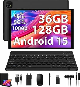 Планшет 10.1" Full HD PIXPEAK T28 12+24/128Gb 4G 2-SIM 8 ядер Android 14 8000 mAh Чорний - Фото 1