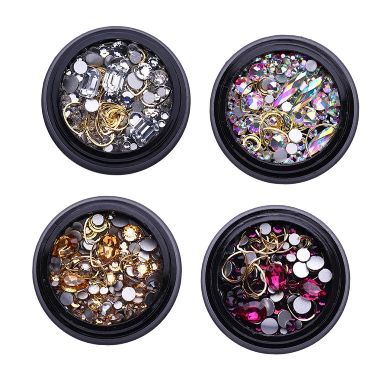 Наклейки для ногтей Beavorty с кристаллами 4 коробки, фото №9