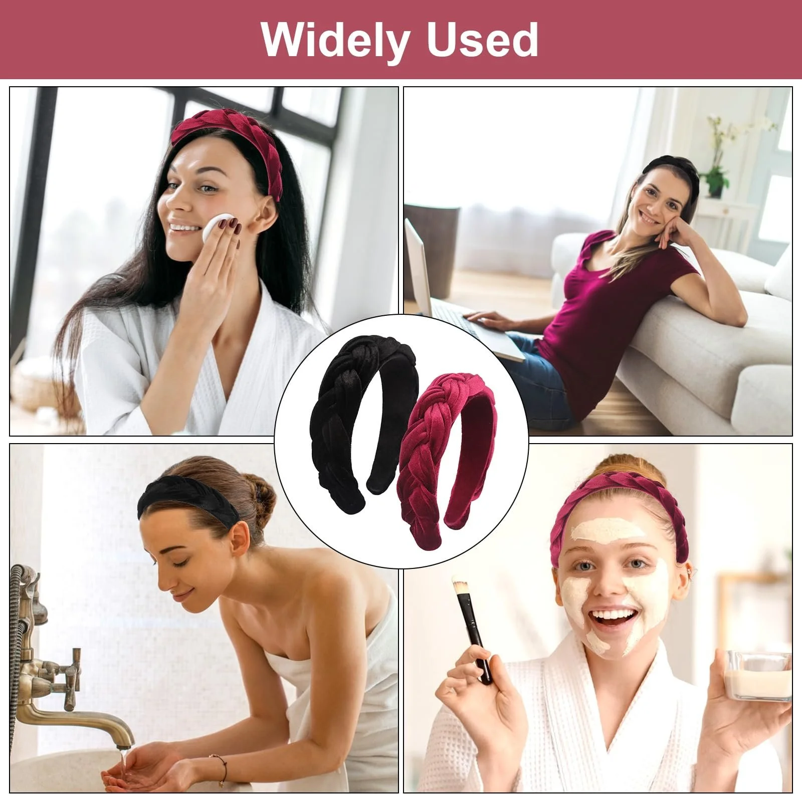 Обруч Оксамитовий плетіний вигляд, фото №7