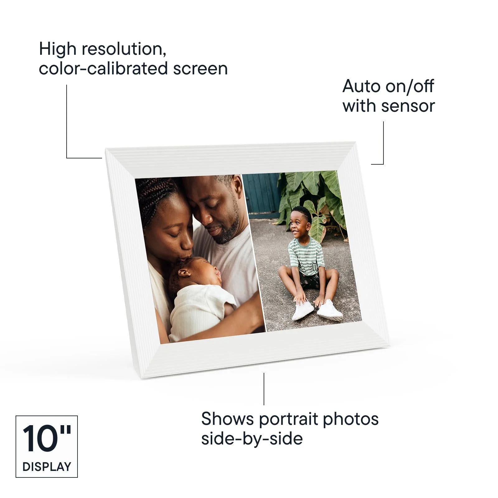 Цифровая фоторамка Aura Carver 10.1 дюйма HD WiFi Cloud Sea Salt, фото №4