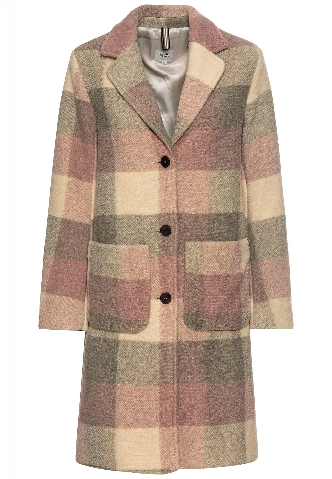 Вовняне пальто camel active з лацканами, фото №1 Вовняне пальто camel active з лацканами, фото №1