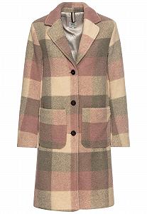 Шерстяное пальто camel active с лацканами - Фото 1