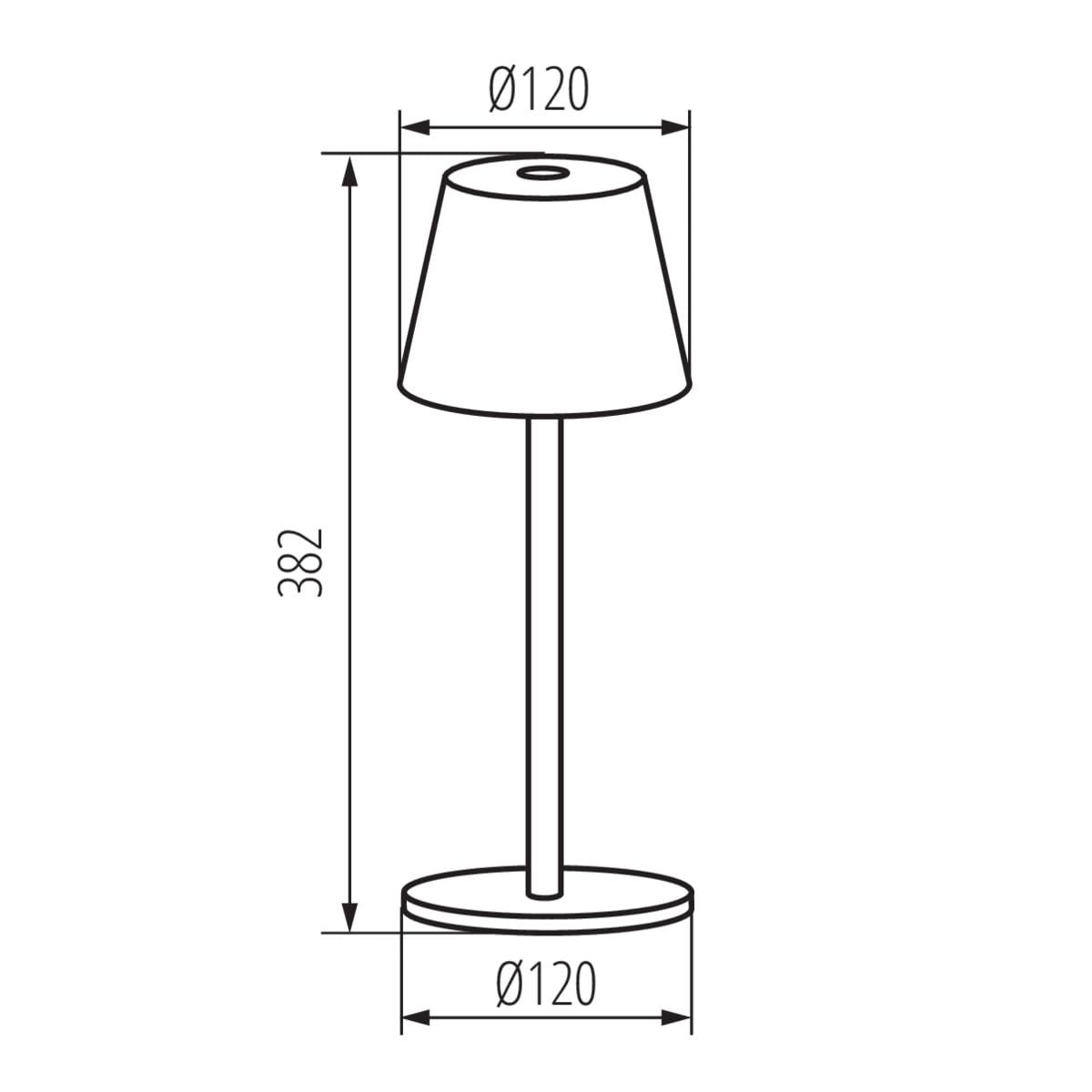 Настільна лампа LightLogic LL WARS DIM CCT B 66318 акумуляторна LED USB IP44 чорна, фото №6
