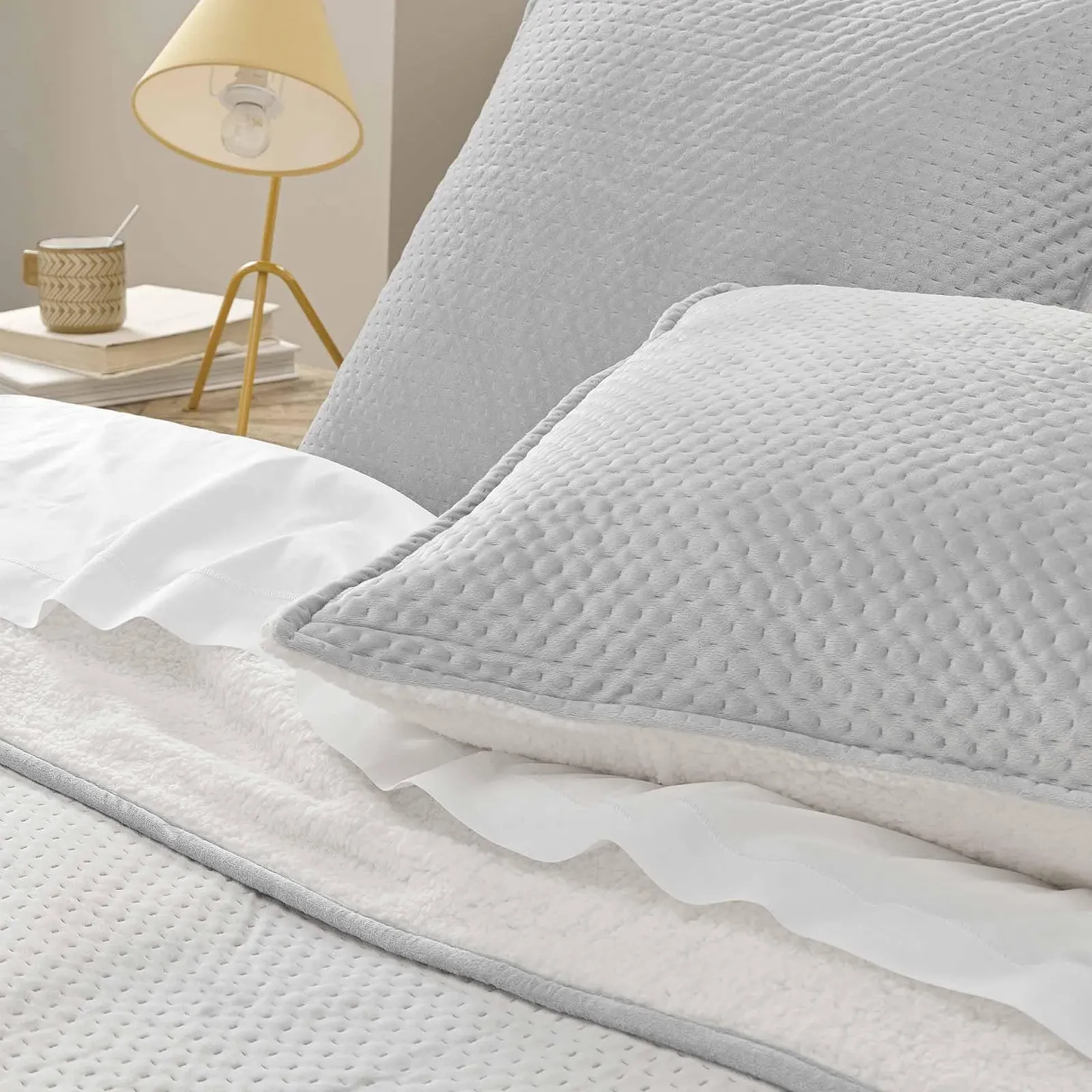 Покрывало douceur d'interieur Mylene 220 x 240 см Серый, фото №3