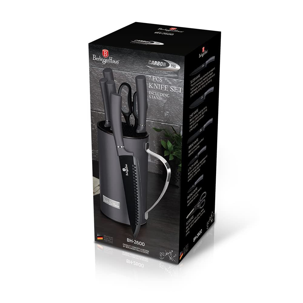 Ніж Berlingerhaus 7 шт. у підставці Carbon for Line BH-2600, фото №4