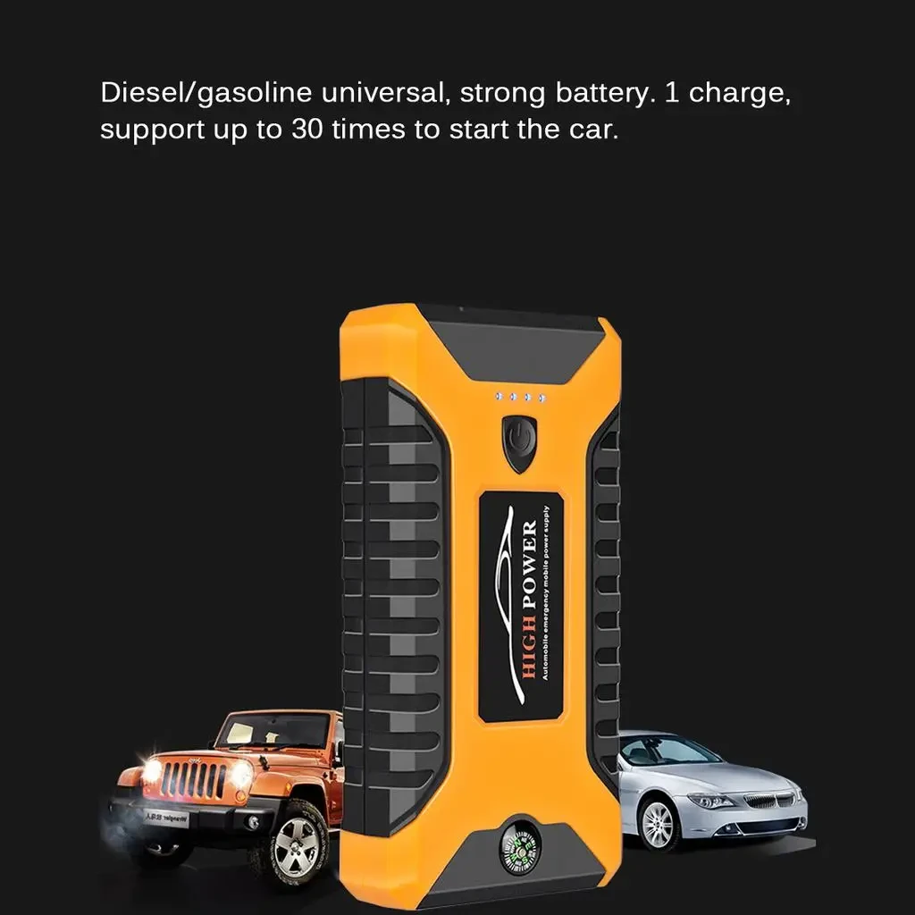 Пускозарядное автомобильное устройство Jumpstarter 27JX 12В/2А с аккумулятором на 99800mAh и фонарём ANS К, фото №7 Пускозарядное автомобильное устройство Jumpstarter 27JX 12В/2А с аккумулятором на 99800mAh и фонарём ANS К, фото №7