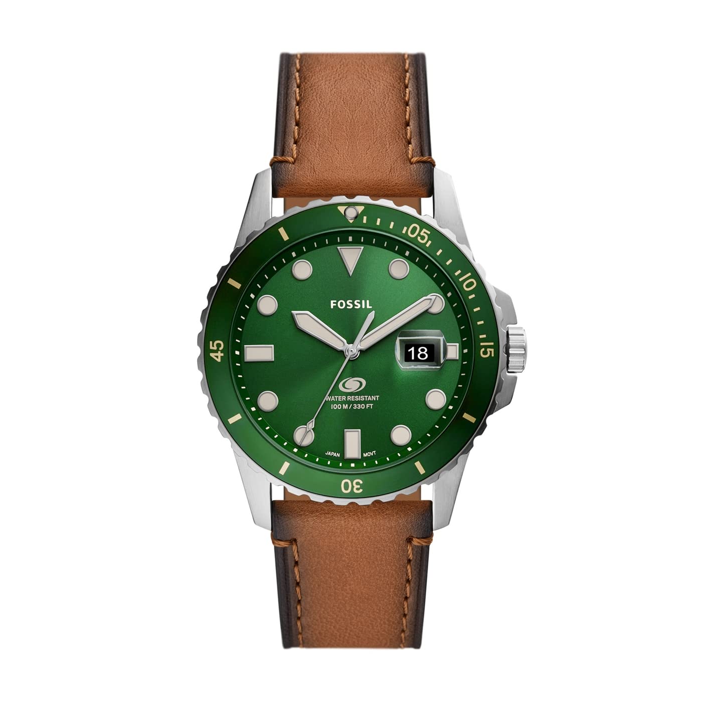 Чоловічий годинник Fossil Blue Кварцовий механізм, ремінець з нержавіючої сталі або шкіри, фото №1