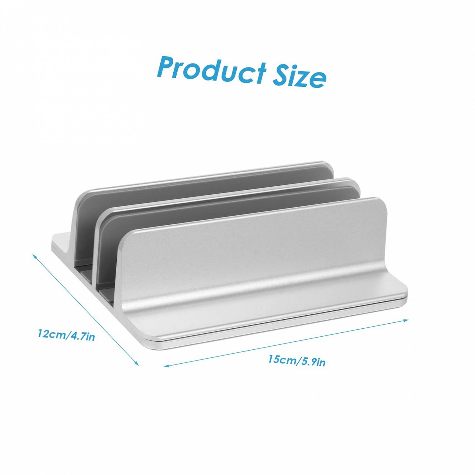 Держатель для ноутбука Gatuida Вертикальный, алюминиевый, для настольного компьютера, подставка для планшета, органайзер для ноутбука, многоцелевая полка, фото №2