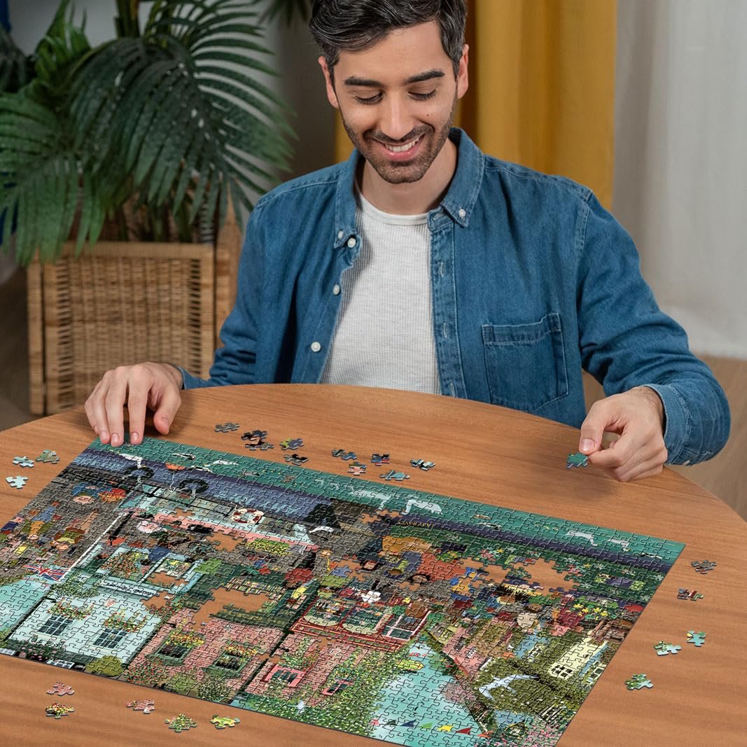Пазл Ravensburger Riverside Town 1000 деталей 14+, фото №4