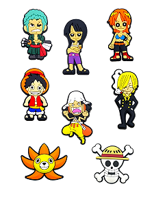 Джибитсы Ван пис Большой куш One Piece Jibbitz 8 шт аксессуары Крокс украшение Dz_142_2 - Фото 1