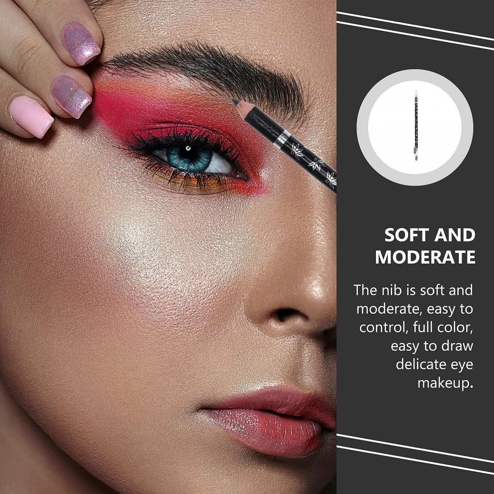 Карандаш для бровей Minkissy с точилкой Двойной наконечник 4 шт., фото №3