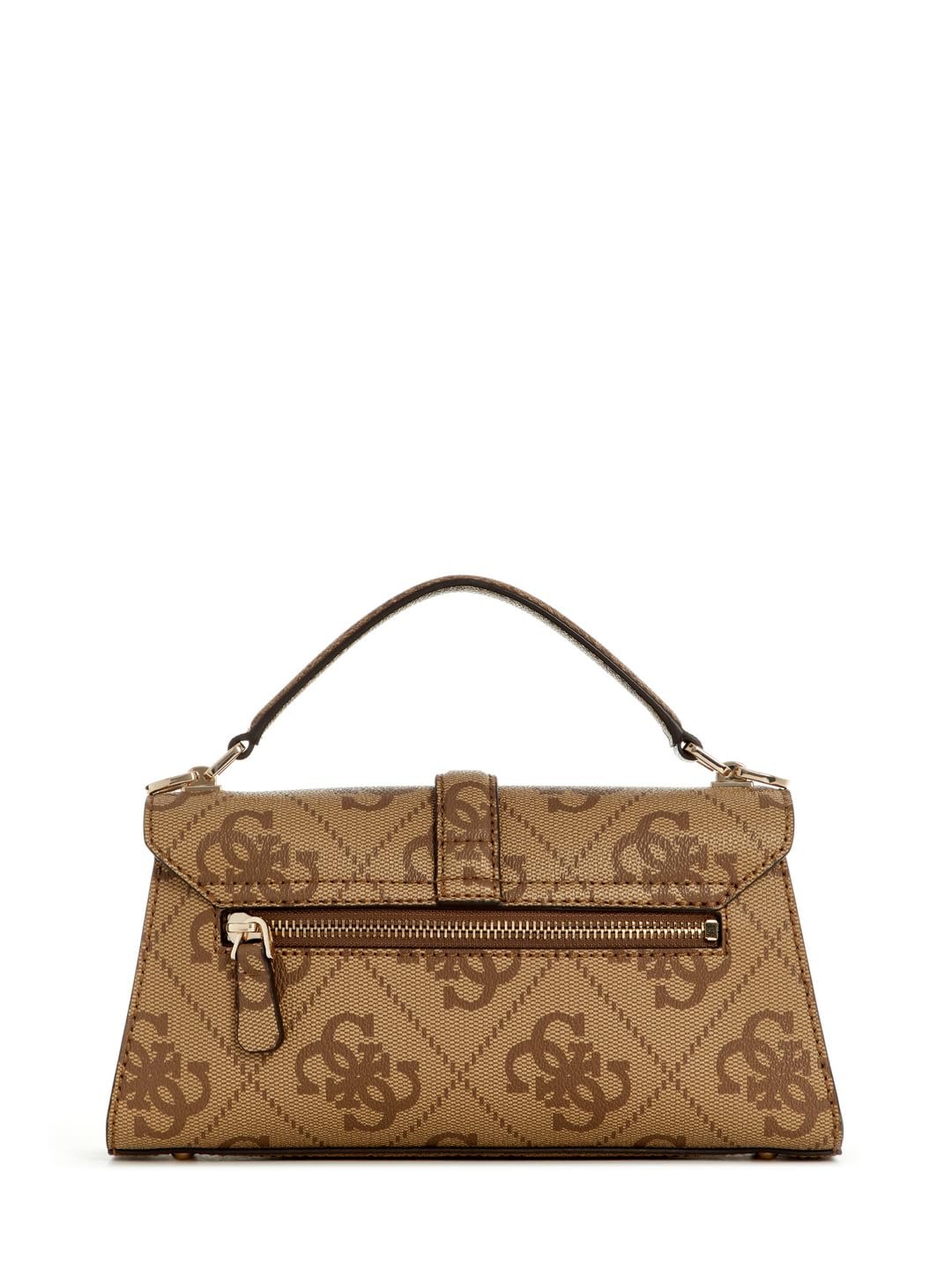 Сумка з верхньою ручкою GUESS Queensland Flap Latte Logo, фото №1