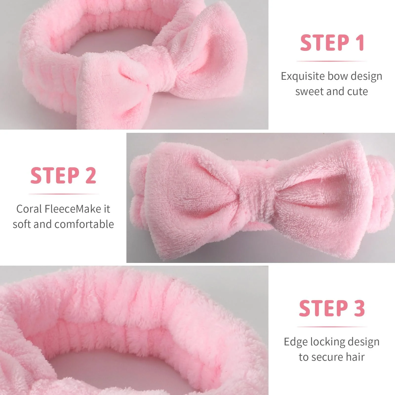 Пов'язка для обличчя рожева, фото №3