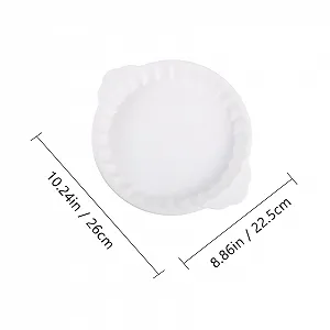 Форма для запекания TOYANDONA керамическая круглая с ручками Белая synthetic.ua - Фото 1