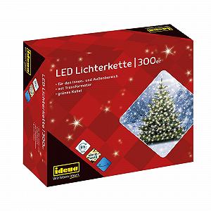 Світлодіодна гірлянда Idena Приблизно 3,40 м, 300 LED, теплий білий - Фото 1