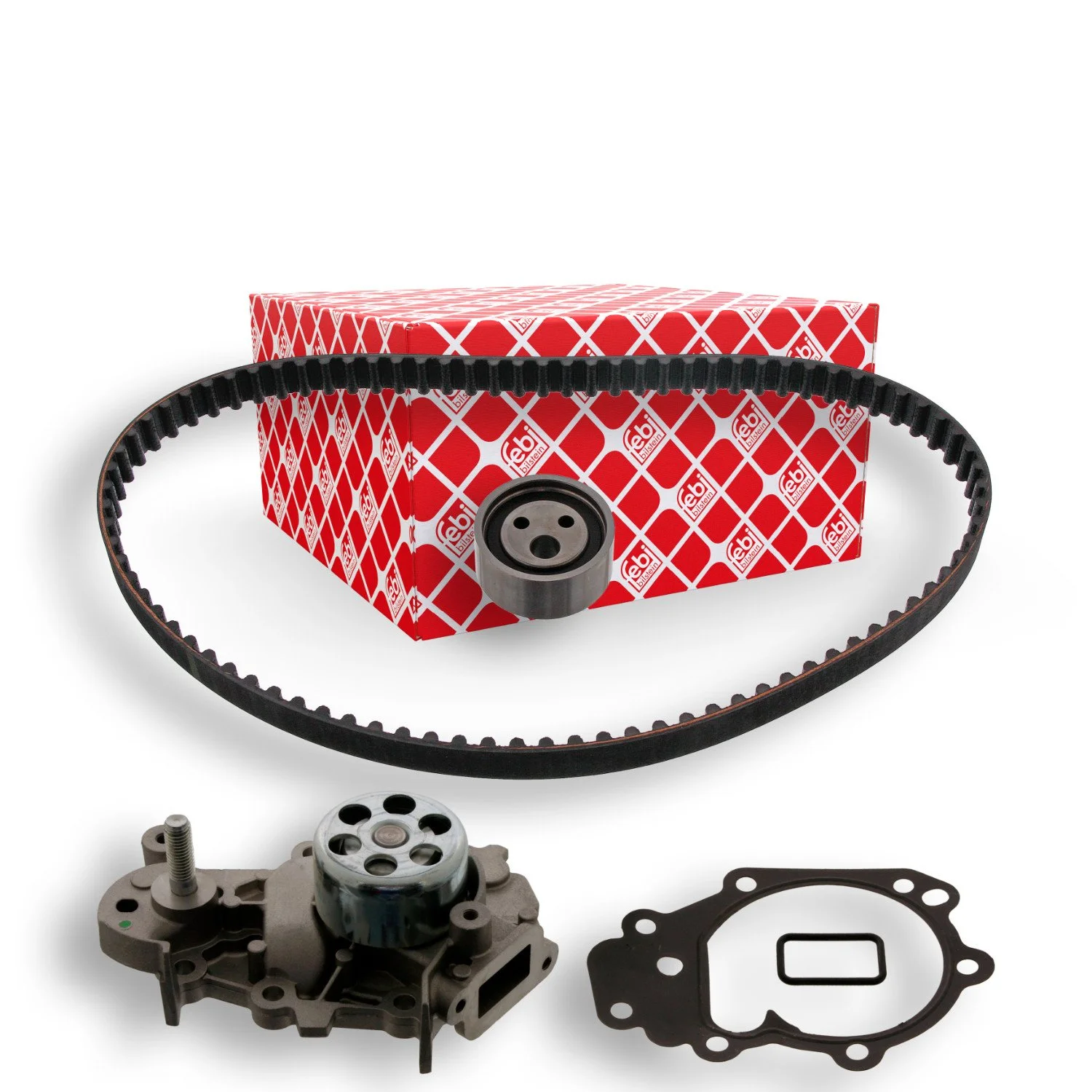 Водяний насос + комплект ременя ГРМ FEBI BILSTEIN 45102 для RENAULT, фото №1 Водяний насос + комплект ременя ГРМ FEBI BILSTEIN 45102 для RENAULT, фото №1