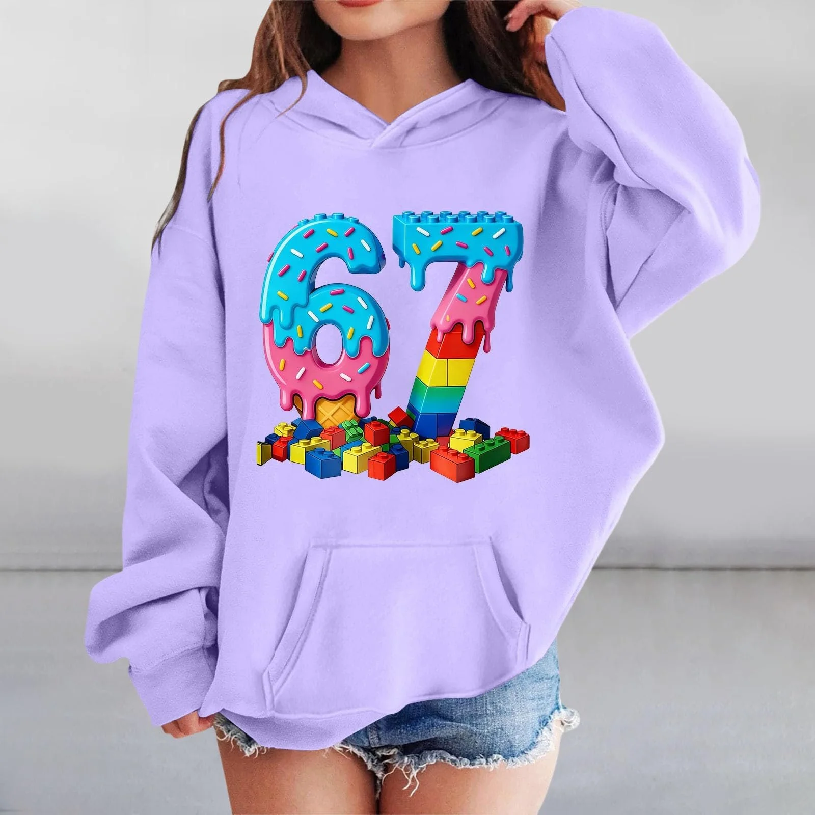 Худи Generisch с длинными рукавами, толстовка, уличная одежда с капюшоном, принт 67, фото №2