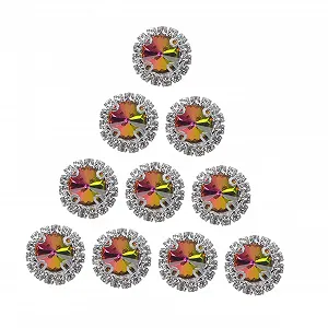 Стрази Круглі STOBOK 20шт для рукоділля, штучні діаманти для виготовлення ювелірних виробів, весільні прикраси для столу, блискучі - Фото 1