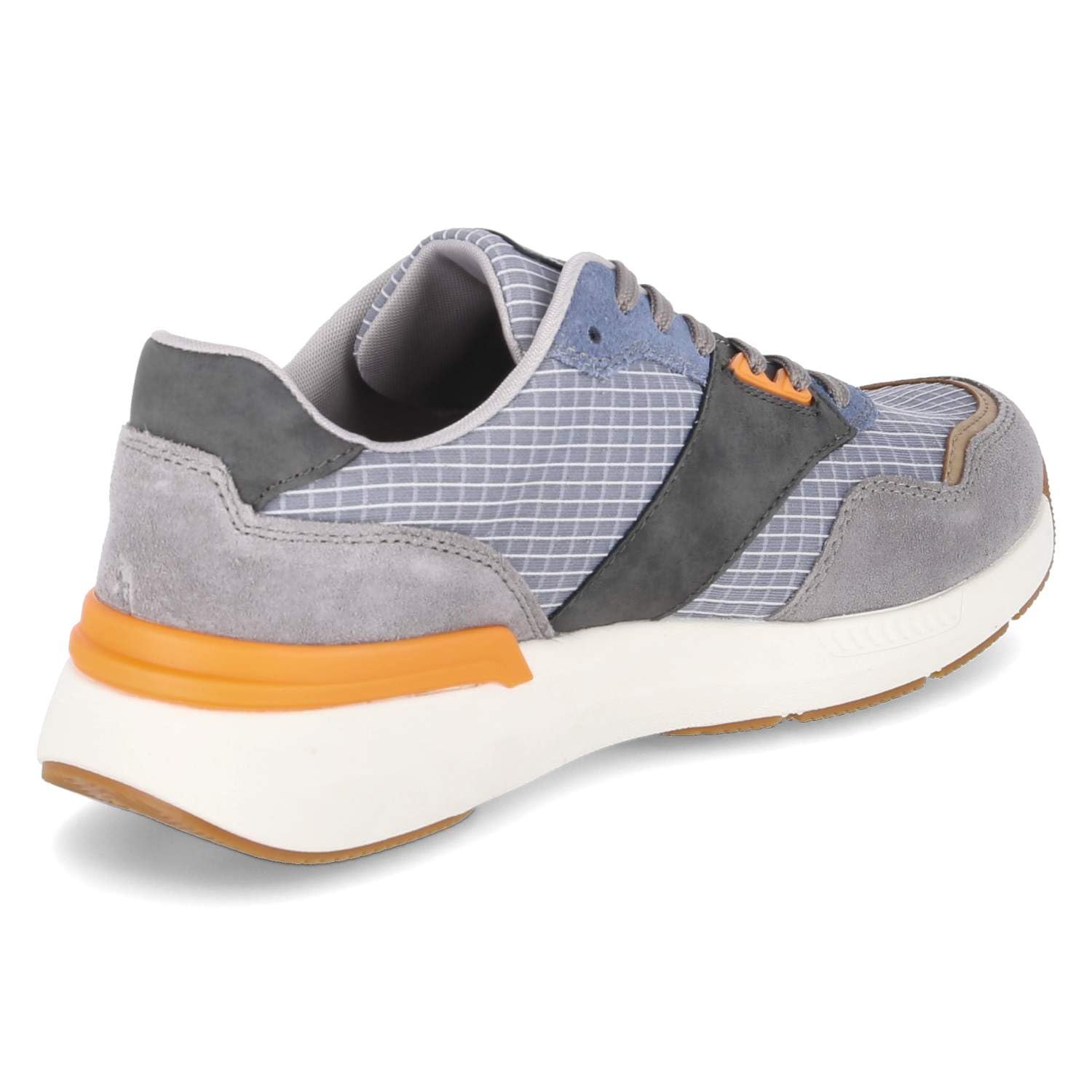 Кросівки Rieker Низькі Сірий Помаранчевий Шкіра і Текстиль, фото №4