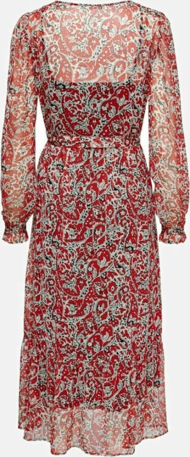 Сукня ONLIRENA LIFE L/S MIDI DRESS WVN 15243143-Urban Red-AOP:ROCKING PAISLEY ONLY Червоний M, фото №4