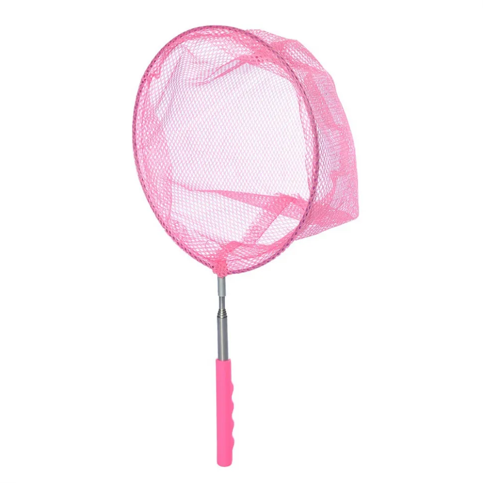 Детский сачок для бабочек METR MS 1287 телескопический ручка-телескоп 87 см Розовый, фото №1