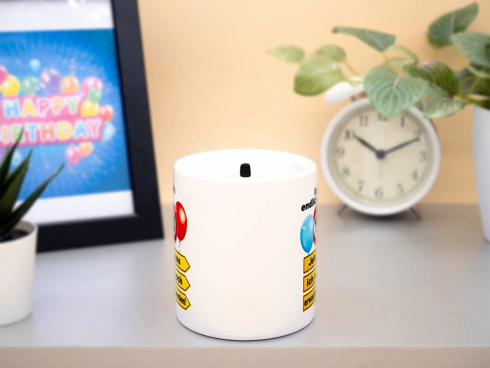 Копилка керамическая "Мне наконец-то 18" к дню рождения White, фото №3