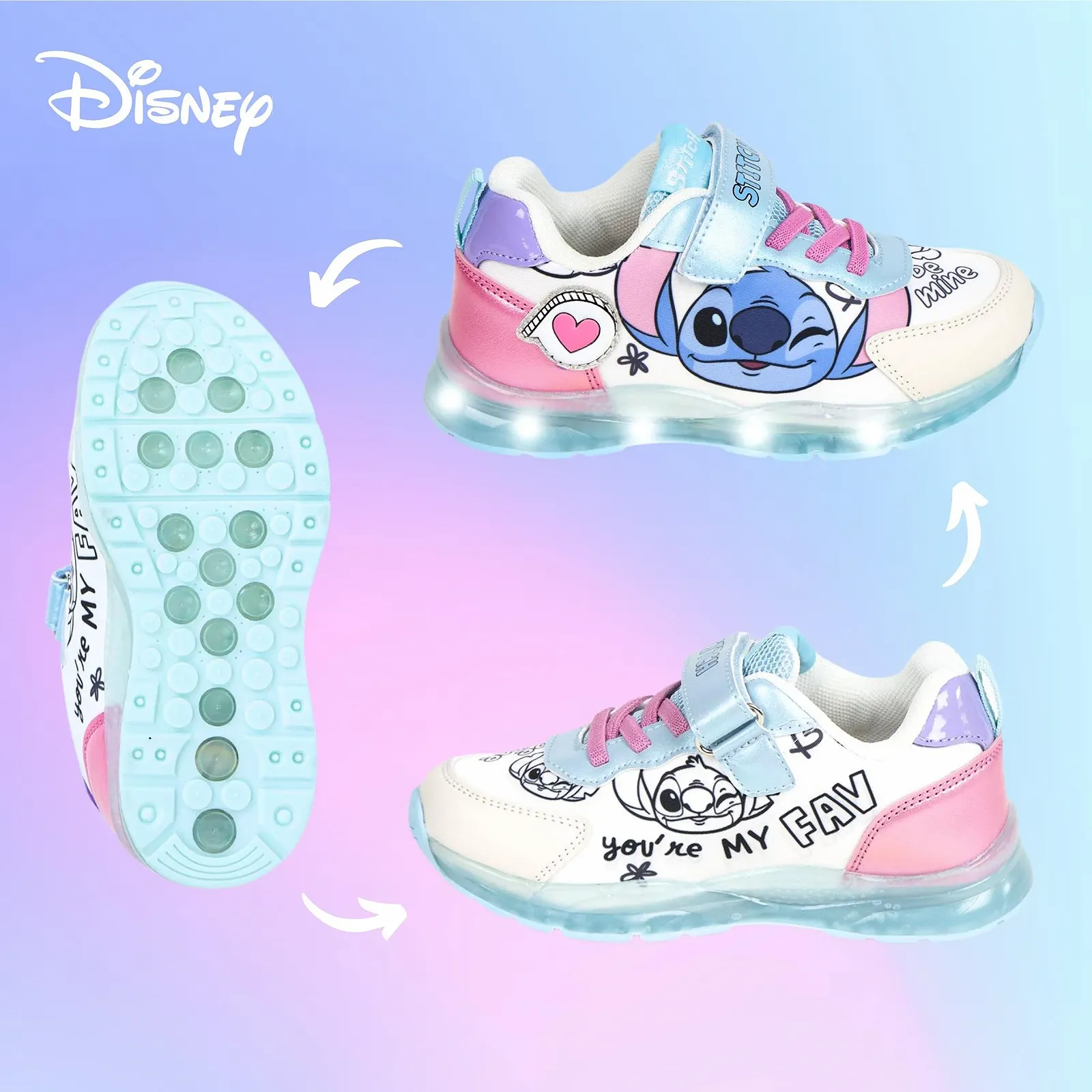 Кроссовки Disney Stitch Низкие Детские С Подарочной Коробкой UK 8 до 13, фото №4