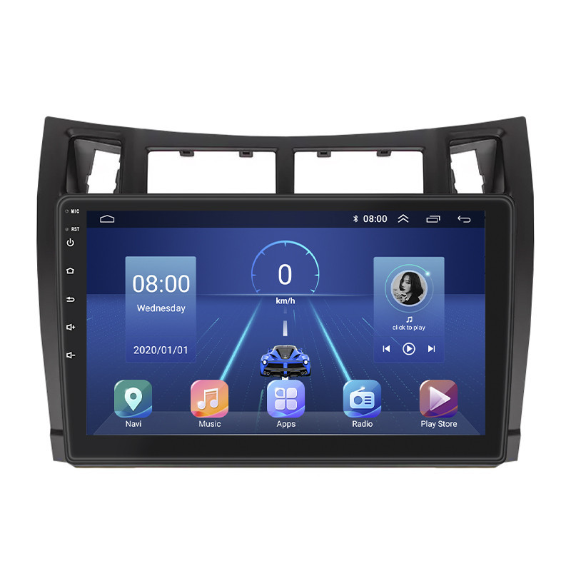 Штатний магнітол Lesko Toyota Vitz II XP90 2005-2011 9 2/32Gb 4G Wi-Fi GPS Top (10969-58109), фото №1