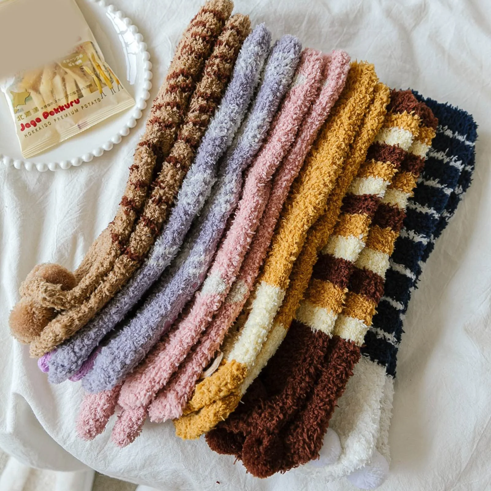 Пушистые носки для женщин и мужчин, Мягкие носки для сна, Черные носки Tractor 39-42, Спортивные носки из хлопка 35-38, фото №6