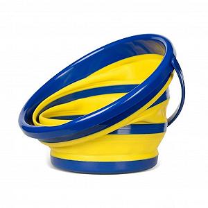 Відро складне JMTLLZDSP, 10 л, велике, портативне, для подорожей, для води, для кемпінгу, риболовлі, миття автомобілів - Фото 1