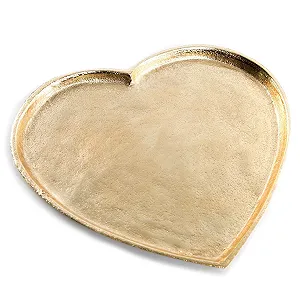 Купить Поднос Сердце Logbuch-Verlag Золотой Металл 27 см - Фото 1 Поднос Сердце Logbuch-Verlag Золотой Металл 27 см - Фото 1