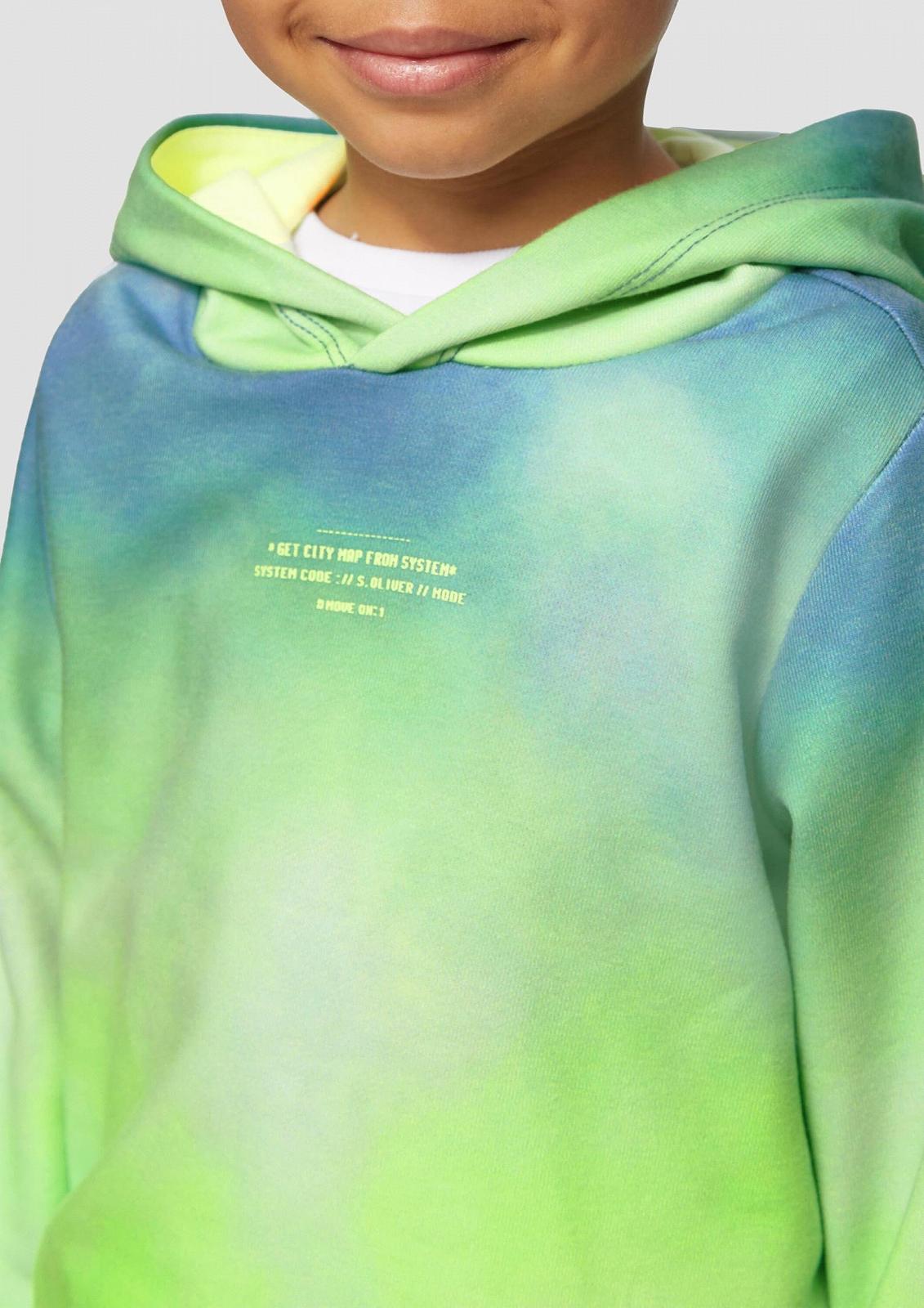 Толстовка s.Oliver с капюшоном и градиентом цвета, фото №3 Толстовка s.Oliver с капюшоном и градиентом цвета, фото №3