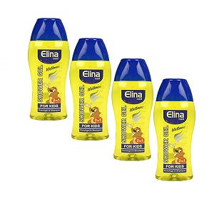 Гель для душу Elina Wellness for Kids 2-в-1 4 x 250 мл - Фото 1