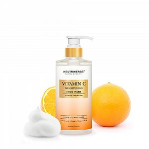 Гель для душу Neutriherbs Brightening Body Wash Vitamin C Papain Niacinamide Citrus Scent 16.9 рідк. унц. - Фото 1