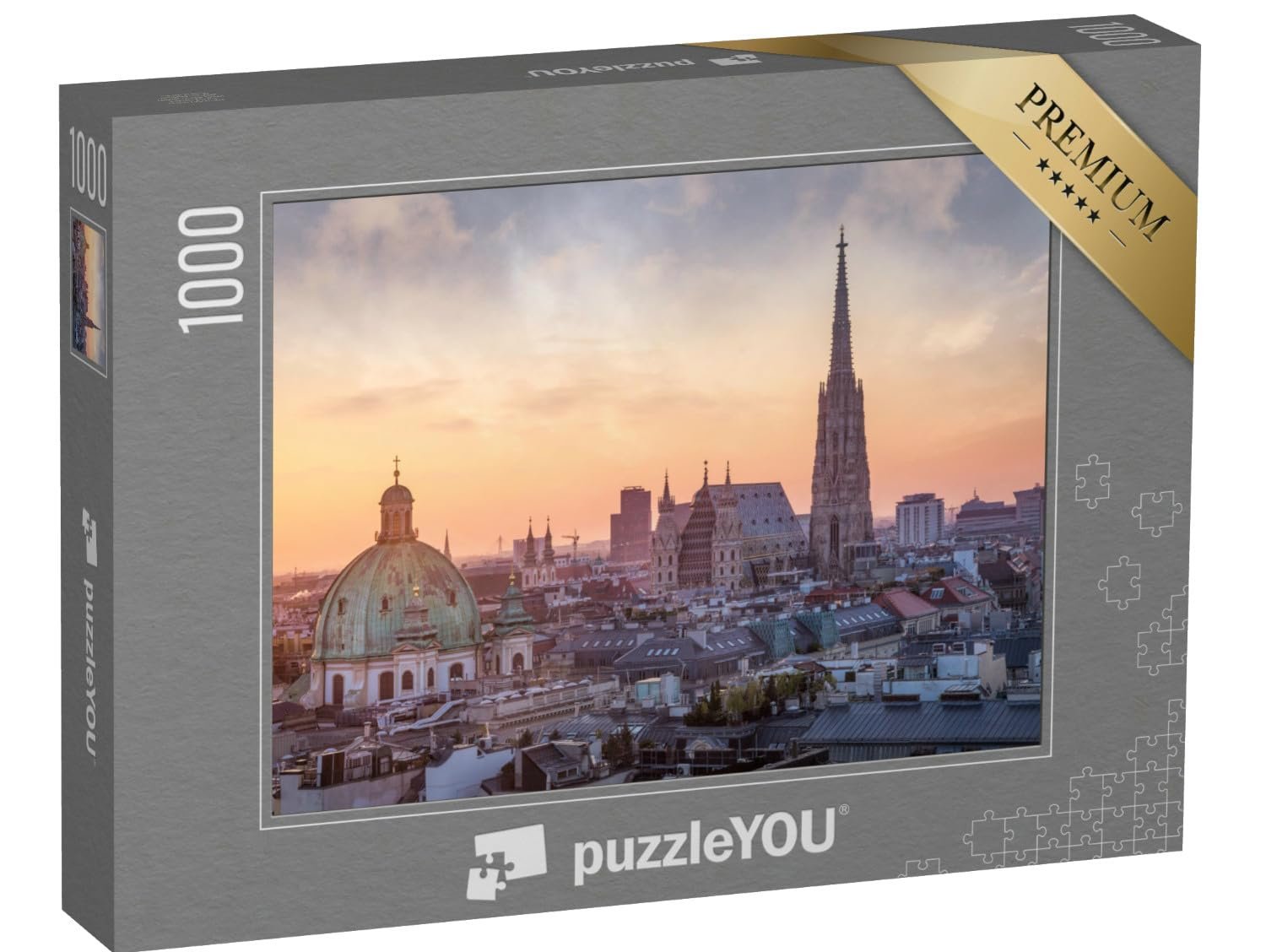 Пазл puzzleYOU Collection Austria Панорама Вены с собором Святого Стефана, Австрия 1000 элементов, фото №1