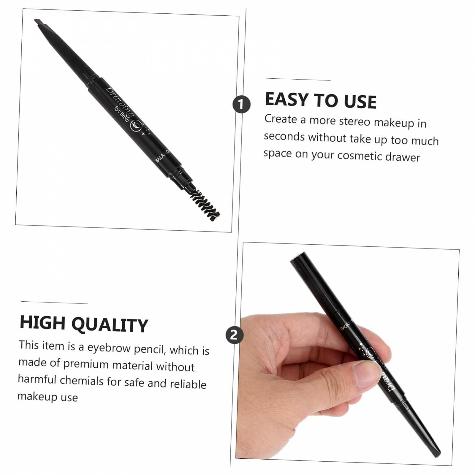 Набор POPETPOP Portable 3 Шт. Карандаш для бровей Двусторонний Вращающийся Шоколад Цвет, фото №7