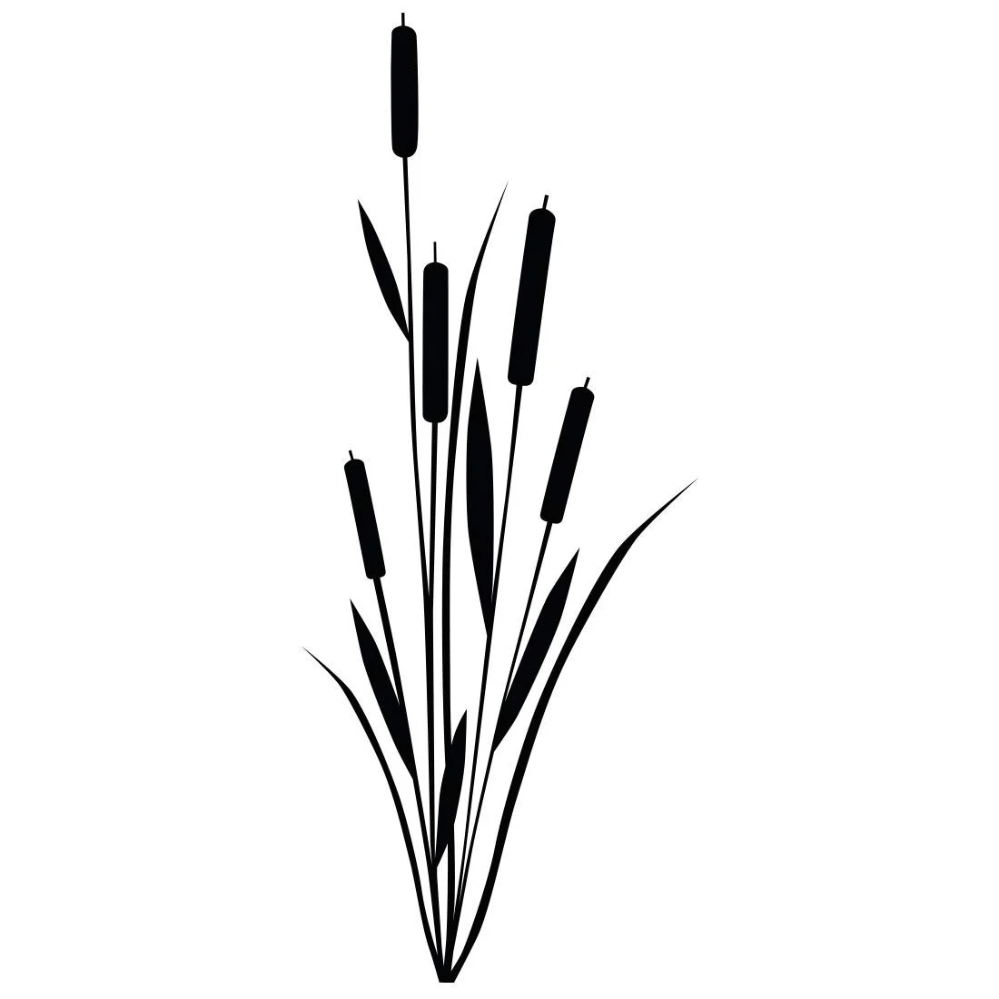 Наклейка на стіну Duvar Tattoo Reed S 20 см x 50 см 23 кольори, фото №1